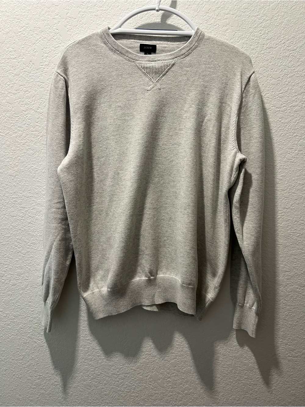 J.Crew Men’s Medium Gray 100% Cotton Crewneck Sweater